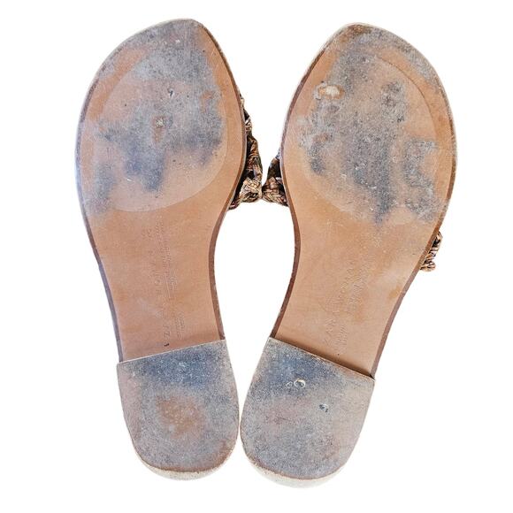 Zara Women Brown Mesh Slip On Sandals Size 35 / 5 - Picture 2 of 4